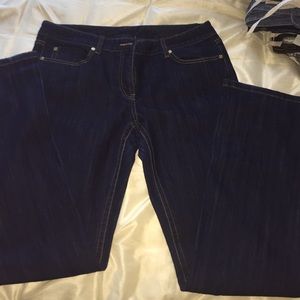 Denim jean with gold detail