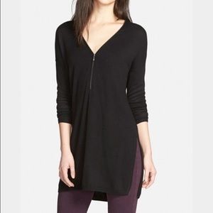 Trouvé black zip neck sweater