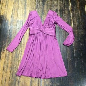 Satin Purple Dress