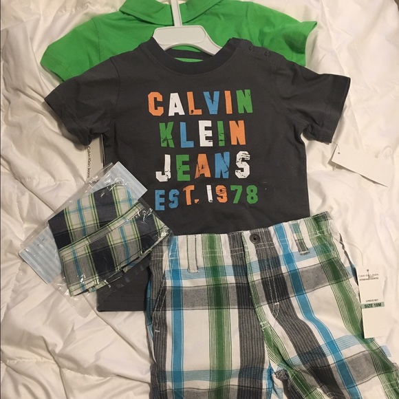 4 Piece Calvin Klein Boy's Outift