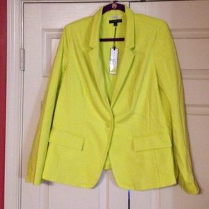 Lane Bryant bright green blazer sold out