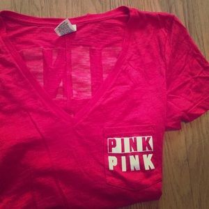 Red Victoria's Secret tee