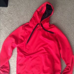 Red under armour hoodie