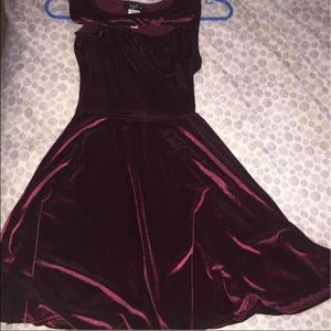 🚫SOLD on mercari🚫 Red velvet skater dress
