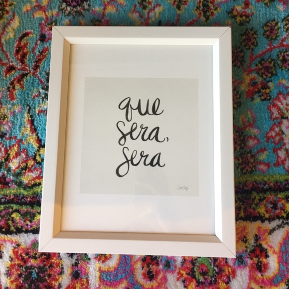 Urban Outfitters Other - Que sera sera small framed print