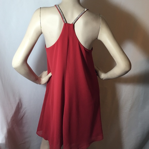 Spaghetti strap dress accent Austrian crystals - Picture 2 of 4