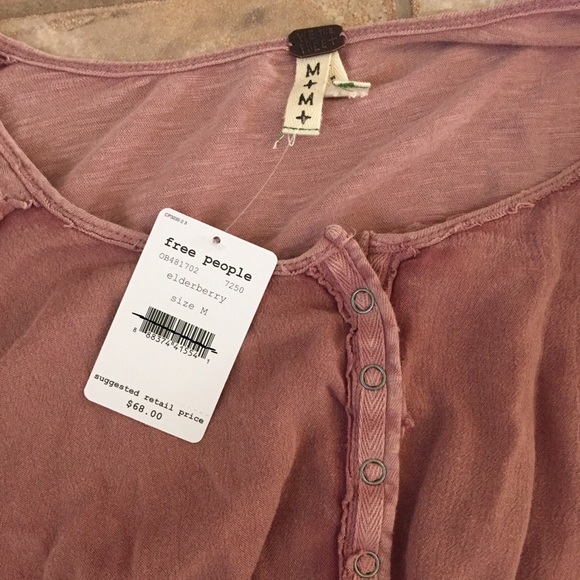 ❗️SOLD❗️Free People Henley Top - Picture 3 of 4