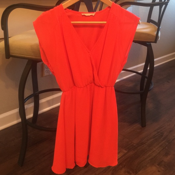 Coral lush dress