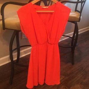 Coral lush dress