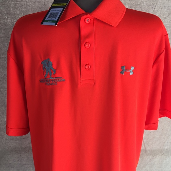 Under Armour Other - Wounded Warrior Project Orange Polo Size Large