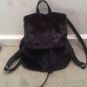 NWOT FUZZY BACKPACK