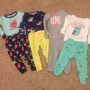 Group of 12 pajama sets 18 month