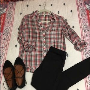 🎉HOLIDAY MARKDOWN Plaid Joie Button Down