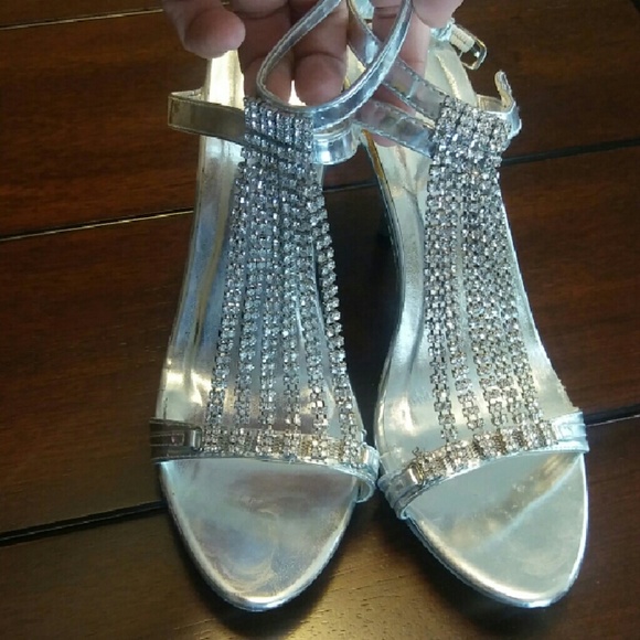Silver High Heels