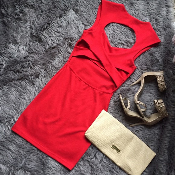 Red Dress w/ back cutout