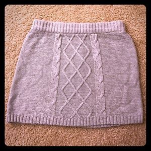 Cherokee Grey Knit Mini Skirt