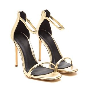 GoJane Liliana Gold Strap Heel