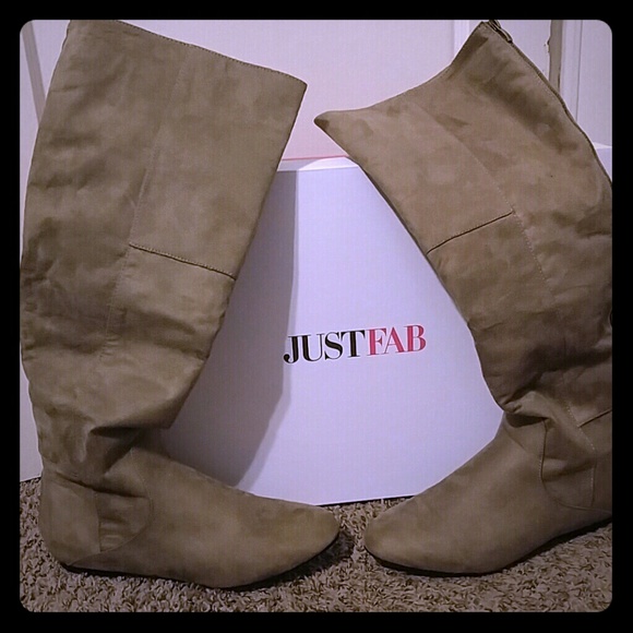 Just Fab Suade knee high Boots