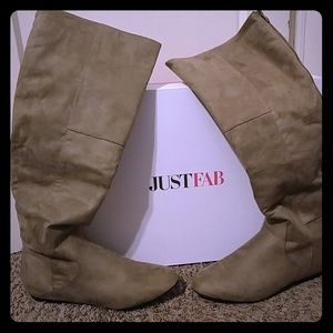 Just Fab Suade knee high Boots
