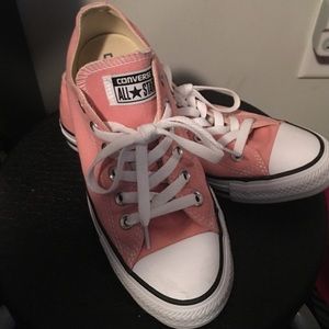 PINK CONVERSE. GENTLY WORN