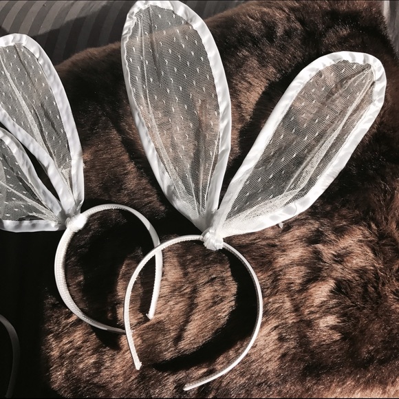 • White Mesh Bunny Ears • 🐰❤️ - Picture 4 of 4