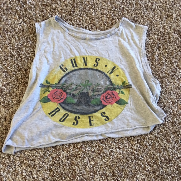 Cropped Vintage Guns N' Roses Tank Top