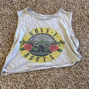 Cropped Vintage Guns N' Roses Tank Top