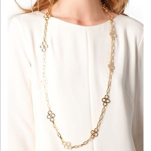 NWT Tory Burch Large Clover Necklace