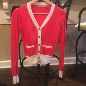 Color blocked cardigan