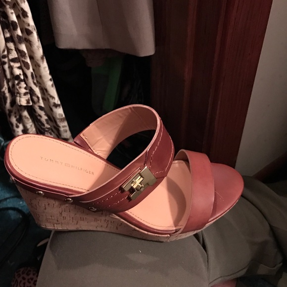 Brown Tommy Hilfiger wedges