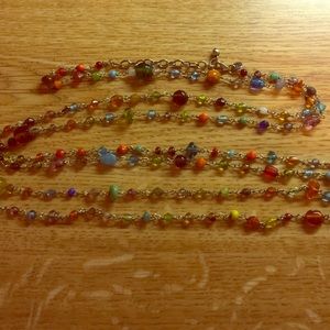 60 inch Multicolored American Eagle Necklace