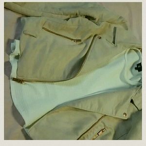 Beautiful suede cream jacket
