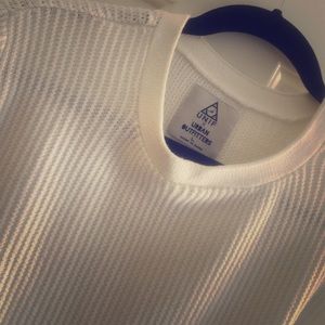 Unif white waffle sweater