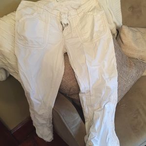 White sun pants