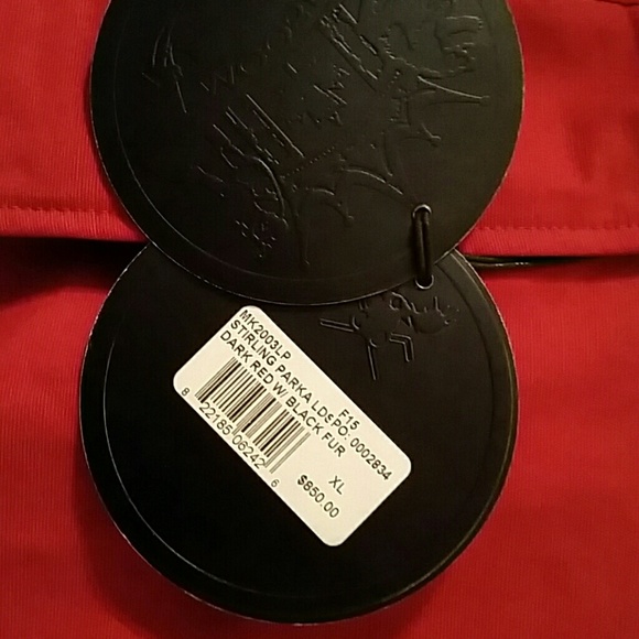 Red Moose Knuckles  Stirling  Fox Fur Down Parka - Picture 2 of 4