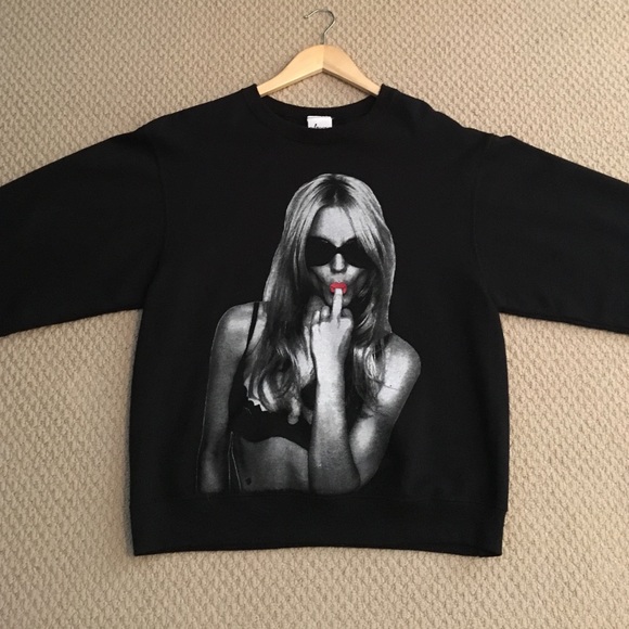 Classy Other - SALE! Black 'Middle Finger Up' Sweatshirt Unisex