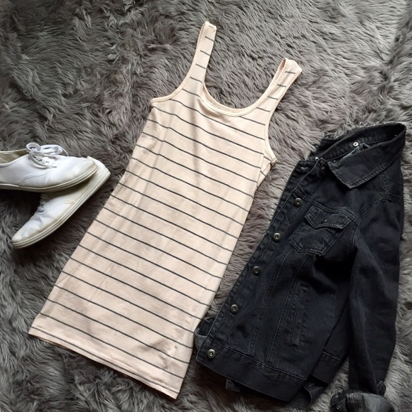 Striped mini dress