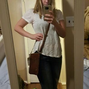 Ugg Australia brown leather crossbody bag