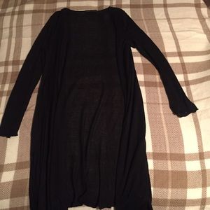BCBG Black Long Cardigan