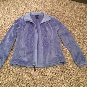 Women's size S furry The North Face zip up