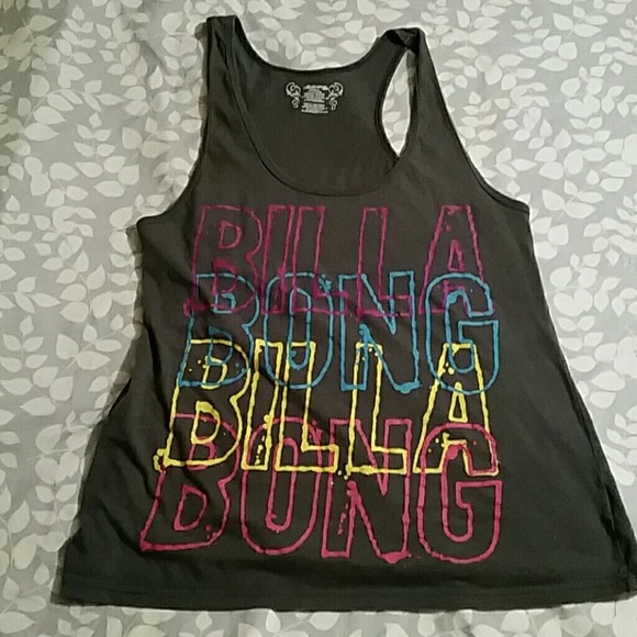 BILLABONG gray multi color tank