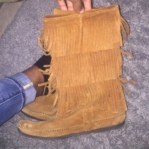 Minnetonka Fringe Boots