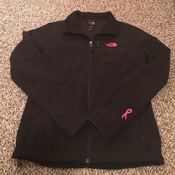 Women's size M black hardshell The North Face coat