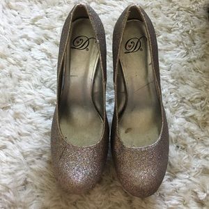 Glitter heels