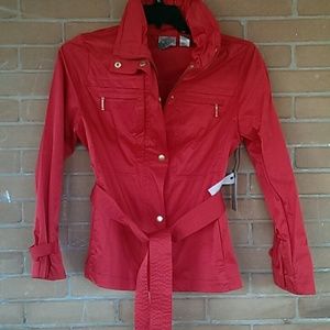 NWT zenergy by Chico's red jacket, chicos sz 1