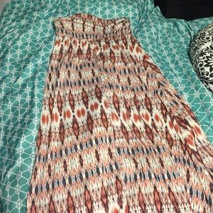 Multi color maxi skirt size M/L
