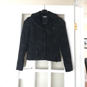 Ann Taylor black tweed blazer