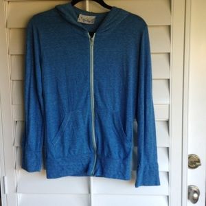 NWOT blue embroidered sweatshirt.