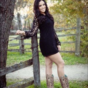 Little black lace dress