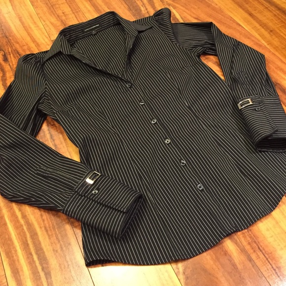 Express Tops - 🎉30% Bundle Sale🎉Express Pinstripe Shirt